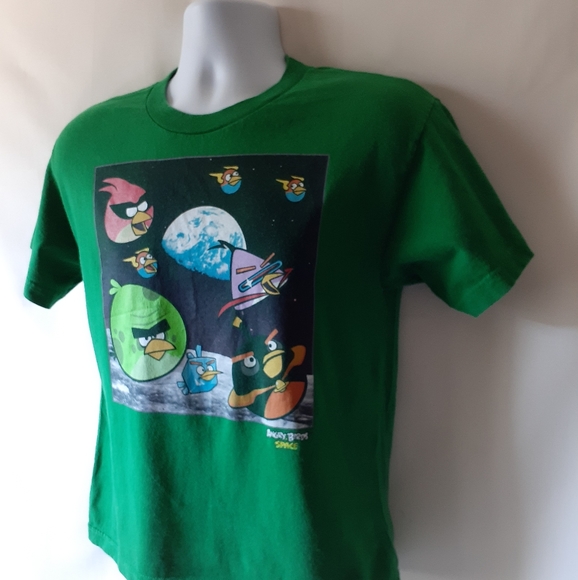 Angry Birds in space boys green short-sleeve T - Picture 3 of 8